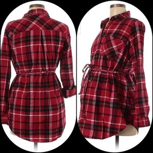 Isabel Maternity flannel shirt